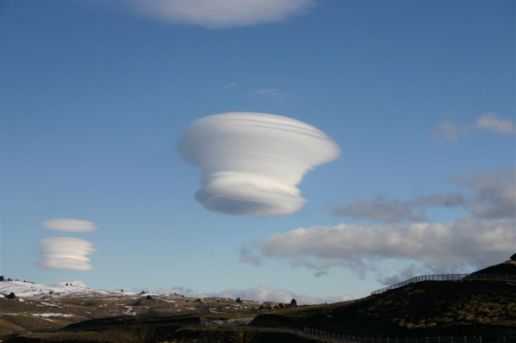 lenticular clouds in New Zealand