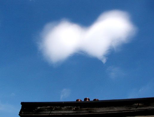 fantasy cloud over Antwerp, Belgium