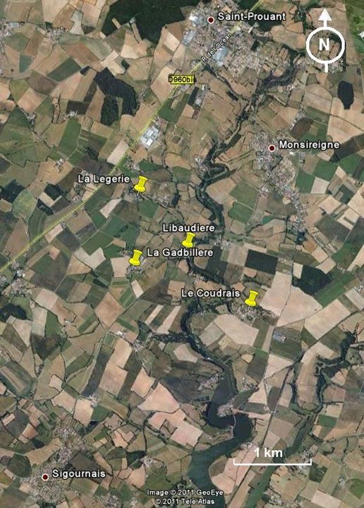 locations between St-Prouant and Sigournais